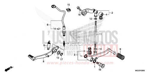 PEDALE CBR500RAD de 2013